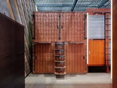 GettSleep Comfort lower capsule closed exterior Terminal B Sheremetyevo airport