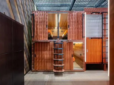 GettSleep Comfort lower capsule open exterior Terminal B Sheremetyevo airport