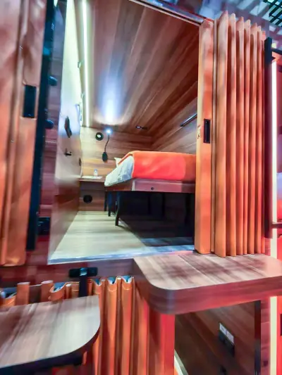 Cama interior cápsula Comfort superior GettSleep Terminal B Sheremetyevo