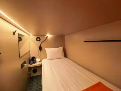 GettSleepカプセル 照明スイッチ内装 ターミナルB出発エリア シェレメーチエヴォ