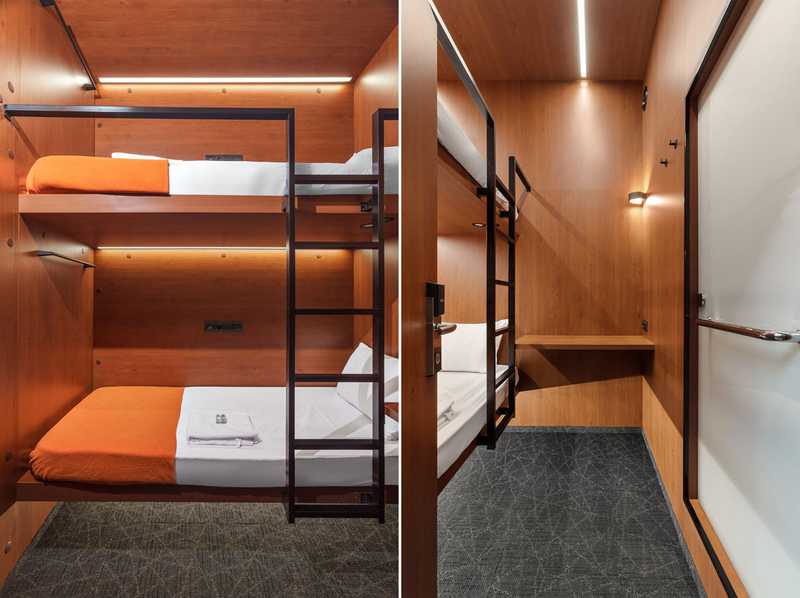 Mini-room Compartment with two beds and private bathroom at Sheremetyevo Terminal C